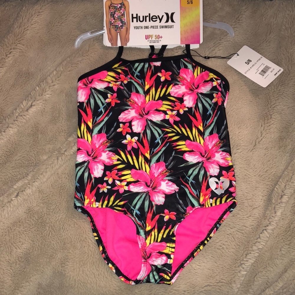 NWT Hurley One-Piece Swimsuit, size 5/6